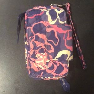Vera Bradley pink and purple wristlet